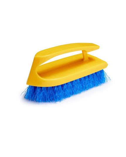 Heavy-Duty 6" Iron Handle Hand & Nail Scrub Brush — Polypropylene Bristles