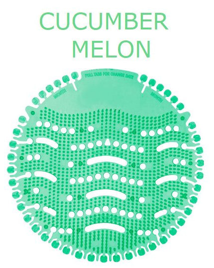 Wave 3D Urinal Screens – Cucumber Melon, 10/Box