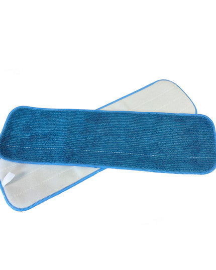 18” Economy Microfiber Looped Flat Mop Pad – 300 GSM, Hook & Loop Backing