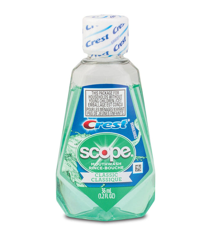 Crest Scope Mouthwash – 1.2 oz Classic Mint (180 Bottles/Case)