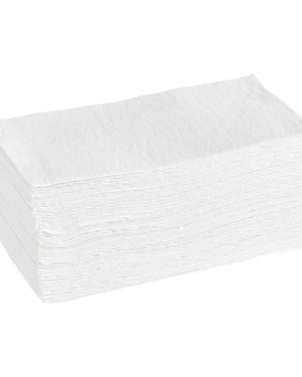 Lavex Linen-Feel White Guest Towels – 1/6 Fold, 12 x 16 in, Case Packed