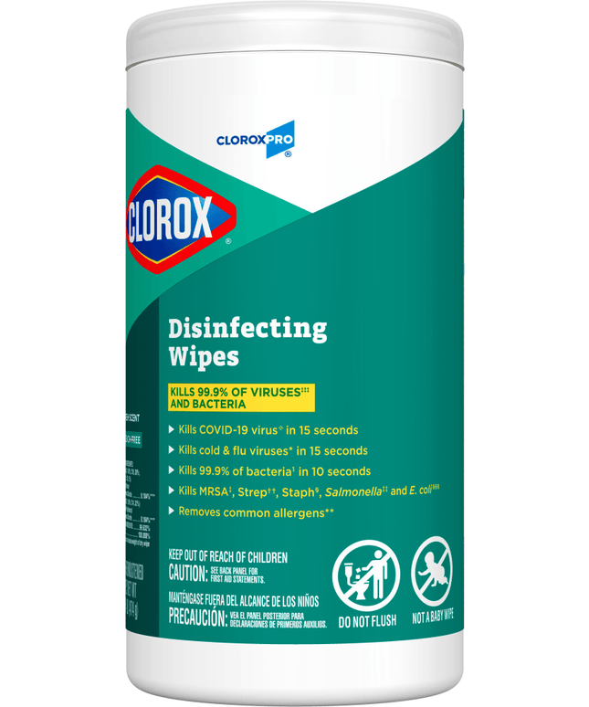 CloroxPro® Disinfecting Wipes – 75 Count, Pack of 6