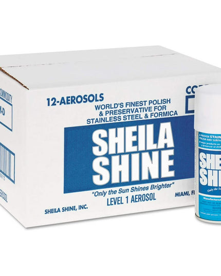 Sheila Shine Metal Cleaner & Polish, 12 Cans of 10oz