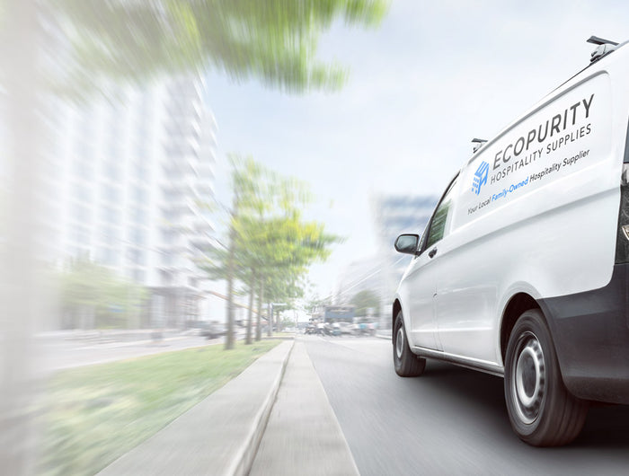 <h1>Hotel Supplies, Delivered Fast</h1><h4>Serving South Florida Since 2010</h4>